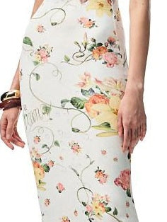 1JINN STUDIO Waist Cinch Ins Style Floral Cami Sleeveless Casual Women Viscose Maxi Dresses