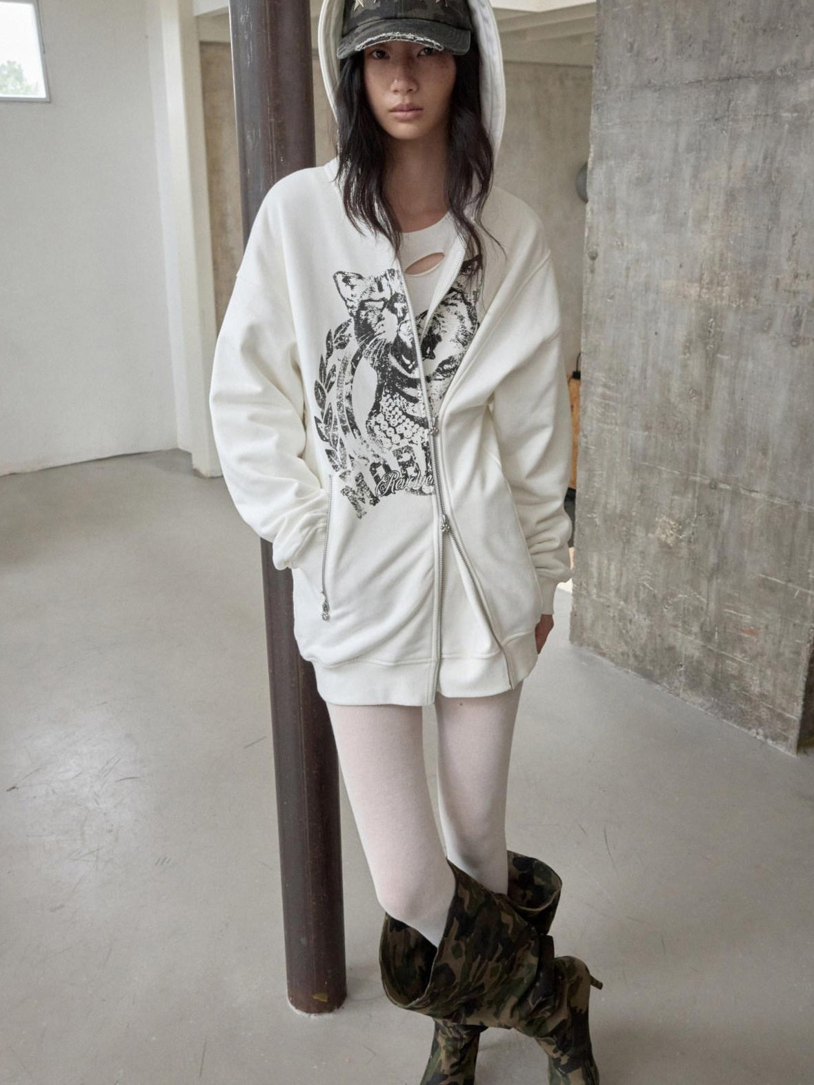 1JINN STUDIO Washed Printed Casual Aline Sleeve Round Neck Women Cotton Long Sleeve T-Shirts