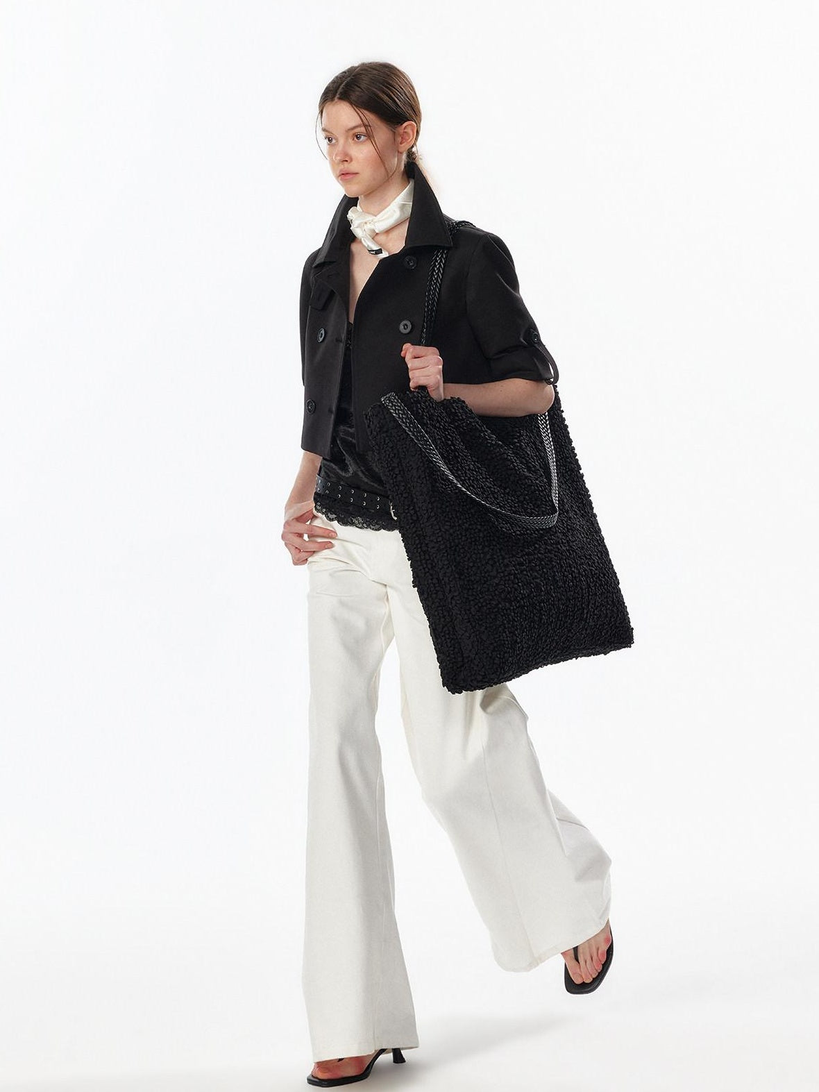 ALINNVSTUDIO Soft Cotton Low Rise Button Fly Loose Fit Women Classic Straight Leg Jeans