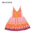 DeleteEx_Vibrant_Orange_Red_Floral_Print_A_Line_S_M_L_Sizes_Women_Casual_Mini_Dresses_MISSTT