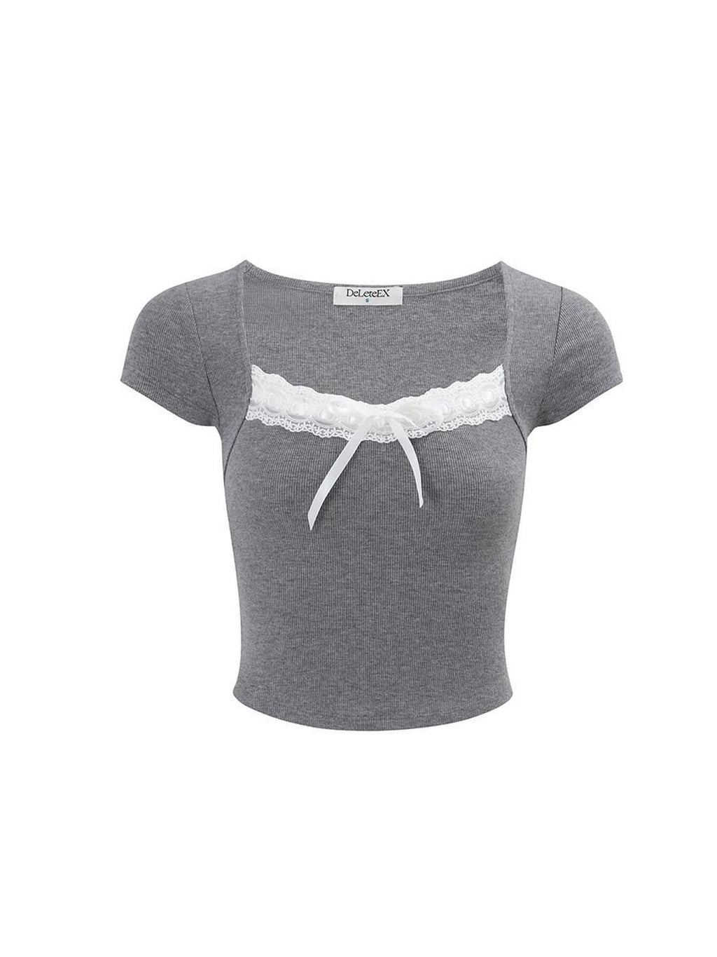 DeleteEx Soft Stretch Slim Fit Ribbed Pink White Gray Womens Casual Basic Crop Tops
