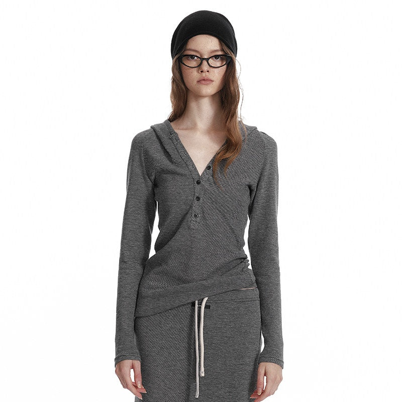 ALINNVSTUDIO_Cozy_Hooded_Long_Sleeve_Button_Front_Curved_Hem_Youth_Gray_Top_&_Skirt_Sets_MISSTT