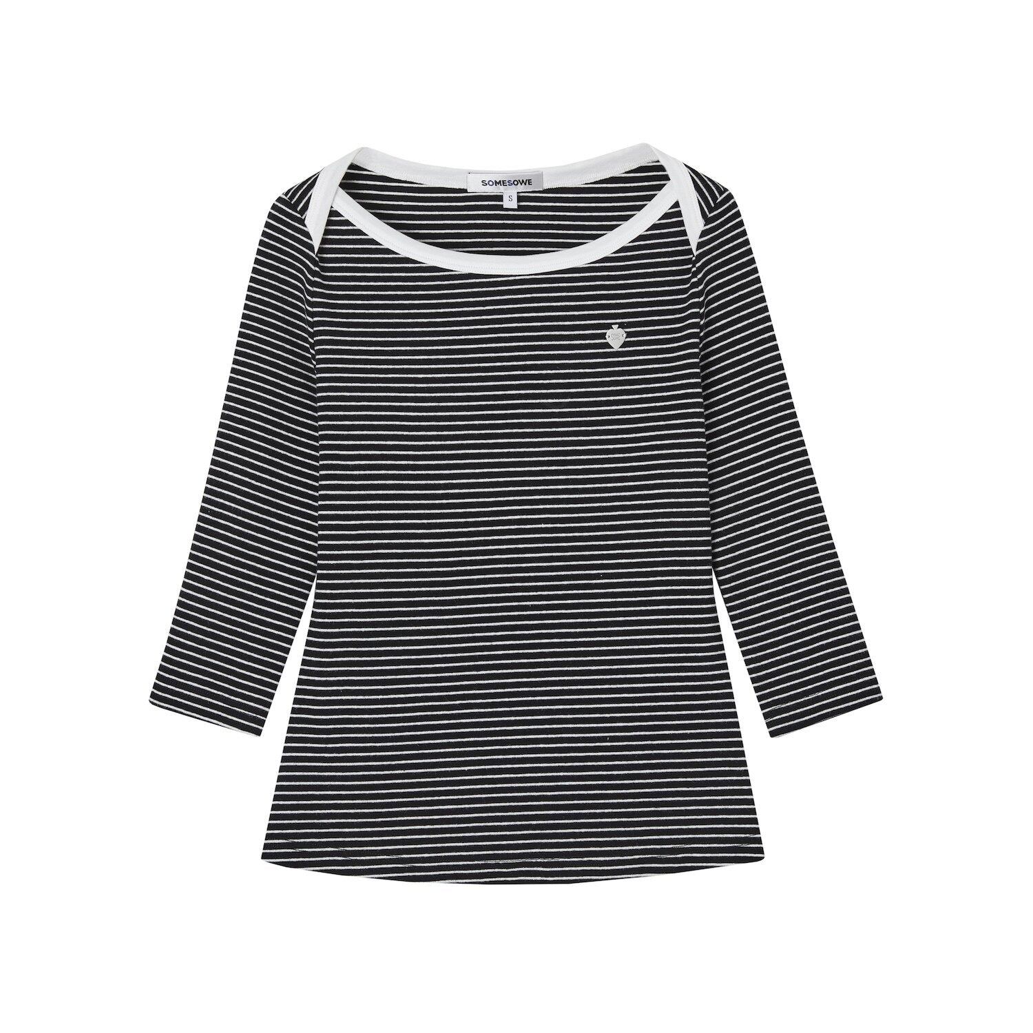 SOMESOWE_Cotton_Stretch_Loose_Crewneck_Colorblock_Blue_Black_Long_Sleeve_T-Shirts_MISSTT