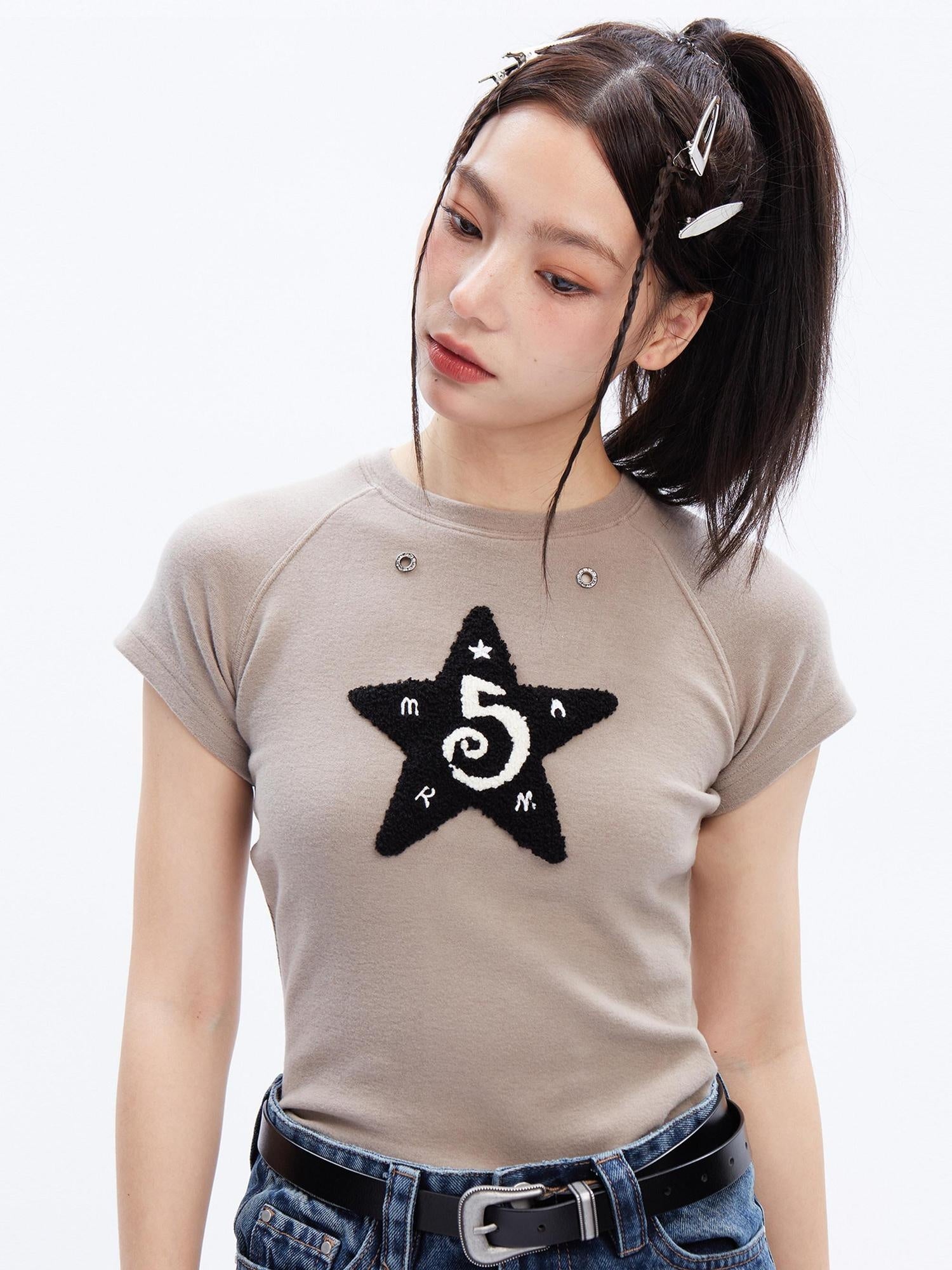 DeleteEx Viscose Blend Slim Fit Office Crew Neck Women Classic Short Sleeve T-Shirts