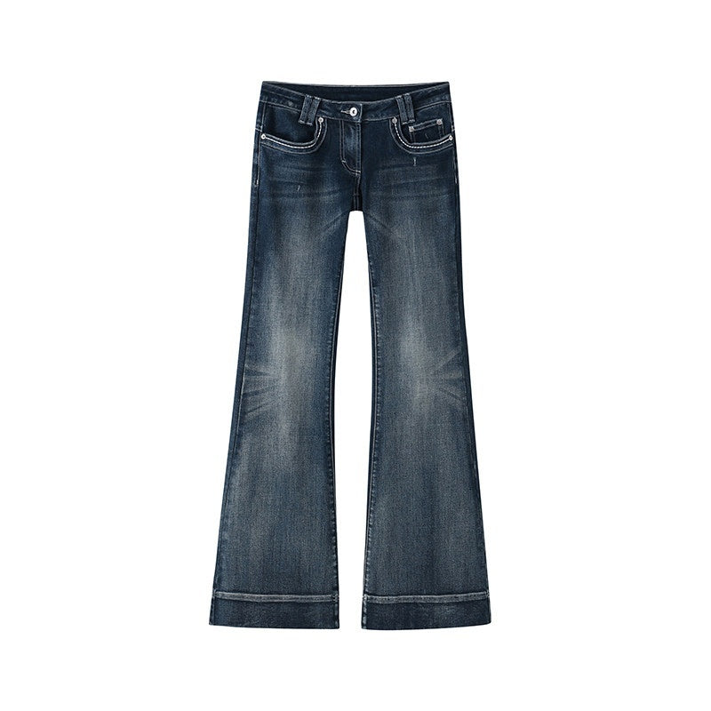 DeleteEx_High_Stretch_Slim_Low_Rise_Washed_Dark_Blue_Women_Mirror_Dream_Flared_Jeans_MISSTT