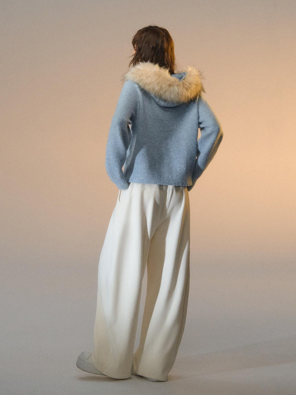 SOMESOWE Lightweight Knit Button Front Minimal Workwear Women Long Sleeve Cardigans