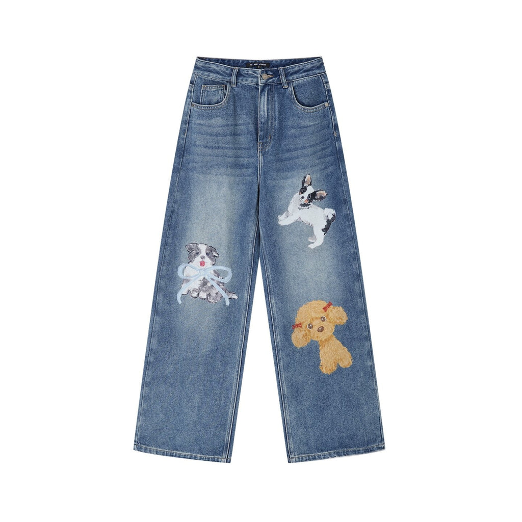 SOMESOWE_Cartoon_Blue_Cotton_Natural_Waist_Pocket_Slight_Stretch_Women_Wide_Leg_Jeans_MISSTT