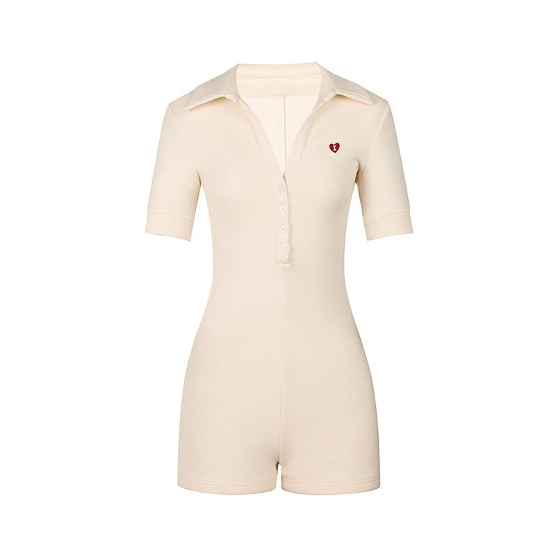 DeleteEx_High_Waist_Cropped_Tank_Casual_Lightweight_Polyester_Beige_Navy_Top_&_Shorts_Sets_MISSTT