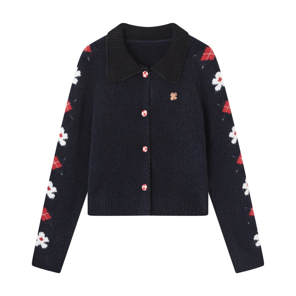 SOMESOWE_Floral_Embroidered_Vintage_Lapel_Button_Navy_Long_Sleeve_Casual_Women_Cardigans_MISSTT