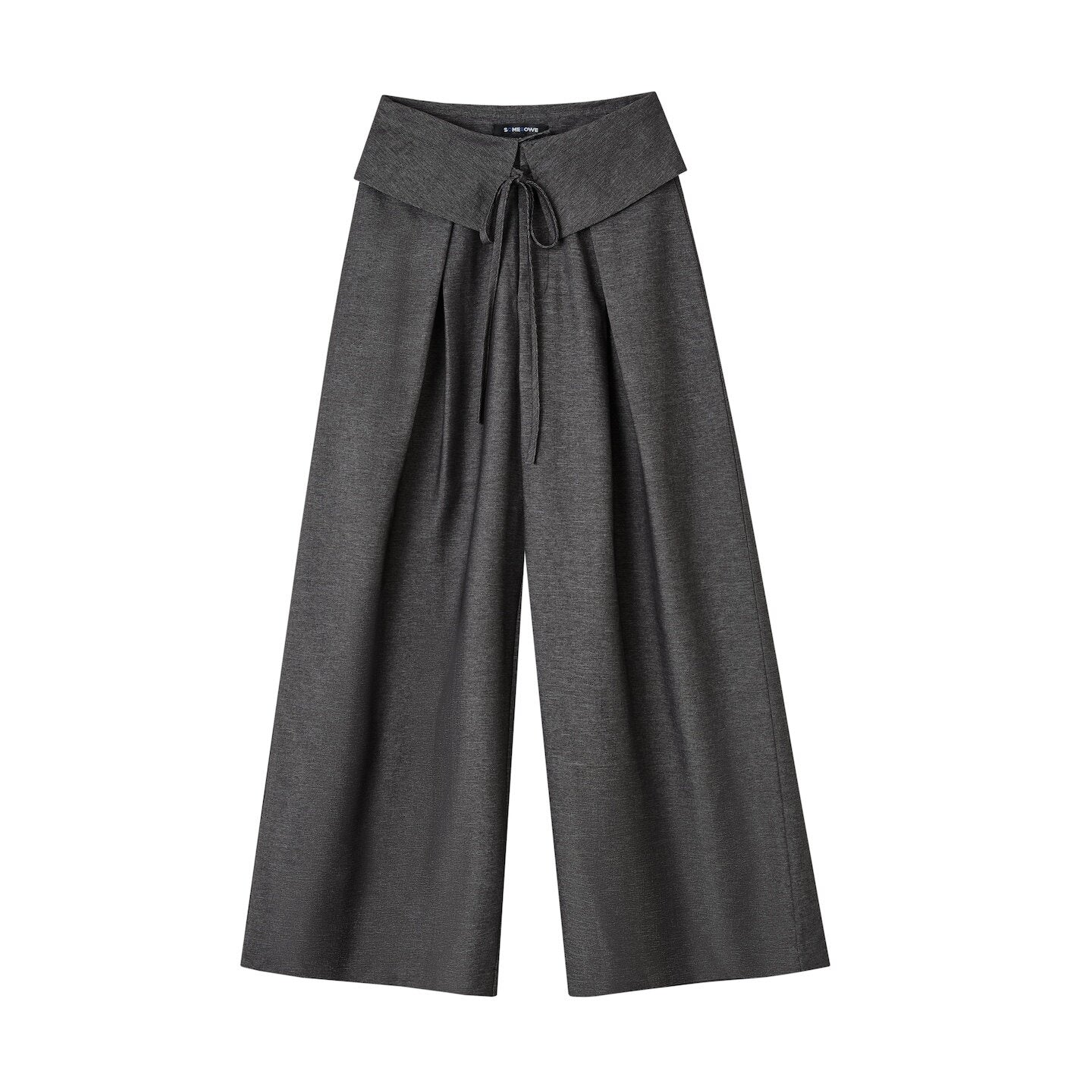 SOMESOWE_Original_Plaid_Pocket_Natural_Waist_Loose_Women_Casual_Gray_Straight_Pants_MISSTT