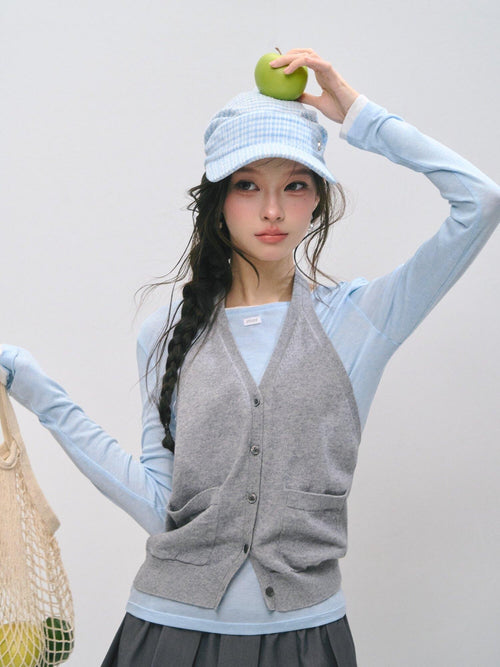 SOMESOWE Cotton Creative Print Mock Layer Relaxed Casual Women Long Sleeve T-Shirts