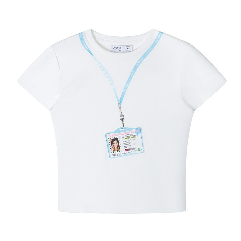 DeleteEx_Soft_Cotton_Blend_Slim_Fit_Commuter_Crew_Neck_Women_Short_Sleeve_T-Shirts_MISSTT
