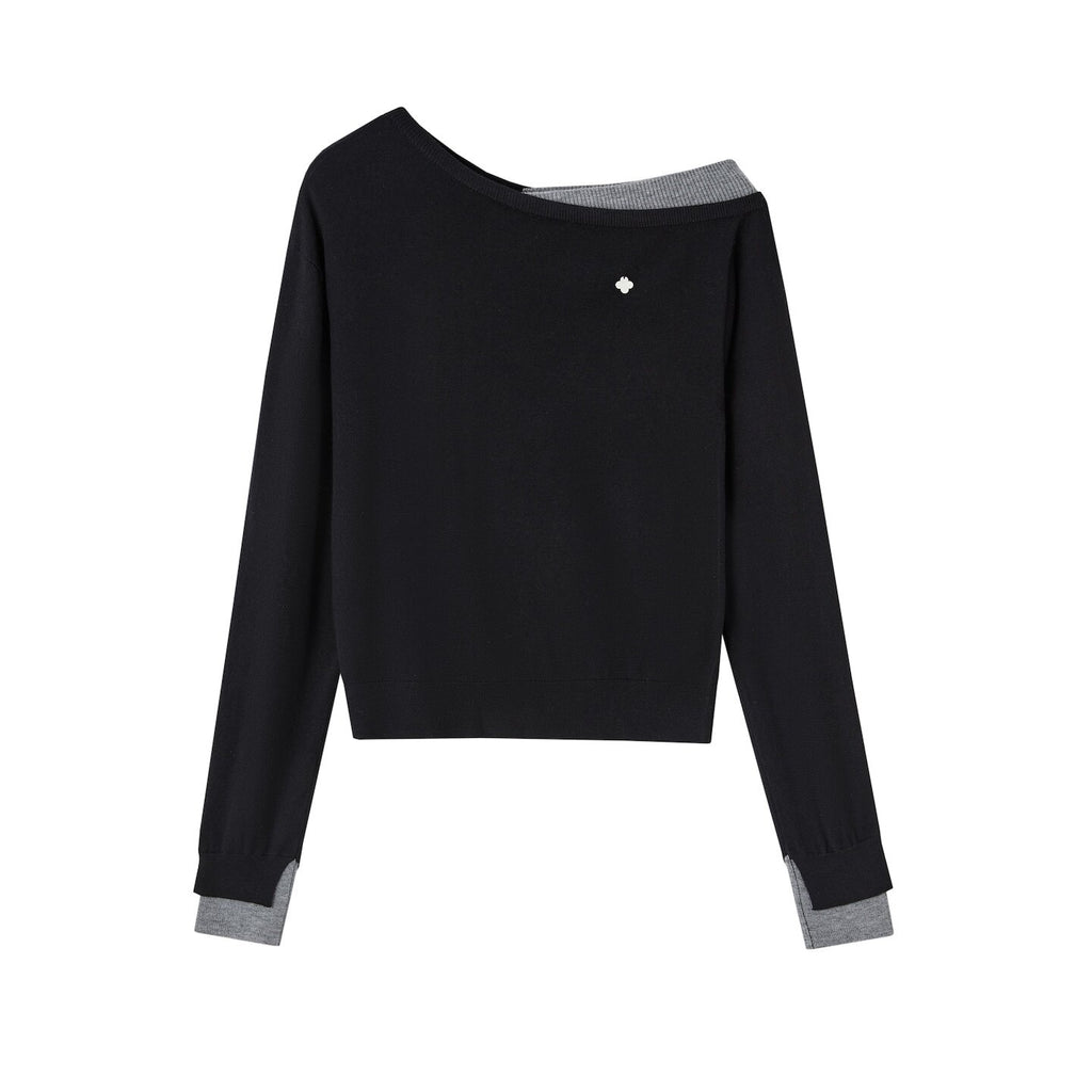SOMESOWE_Faux_Layered_Colorblock_V-neck_Button_Cardigan_Regular_Women_Knit_Sweaters_MISSTT