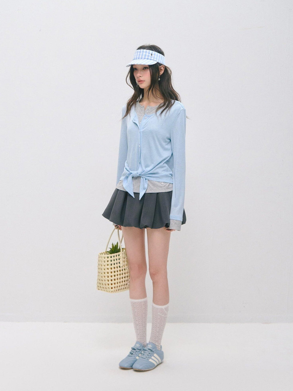 SOMESOWE Soft Lyocell Wool Blend Casual Loose Layered Striped Women Long Sleeve T-Shirts