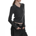 ALINNVSTUDIO_Office_Casual_Two_Piece_Layered_Vest_Set_Youth_Solid_Long_Sleeve_T-Shirts_MISSTT
