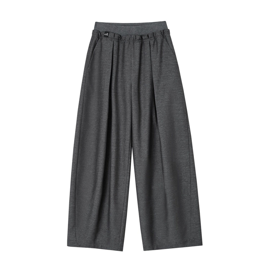 SOMESOWE_Original_Plaid_Pocket_Relaxed_Curved_Natural_Waist_Women_Daily_Grey_Sweatpants_MISSTT