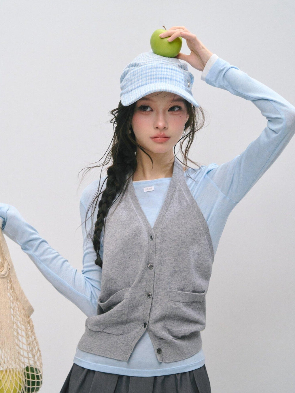 SOMESOWE Cotton Creative Print Mock Layer Relaxed Casual Women Long Sleeve T-Shirts