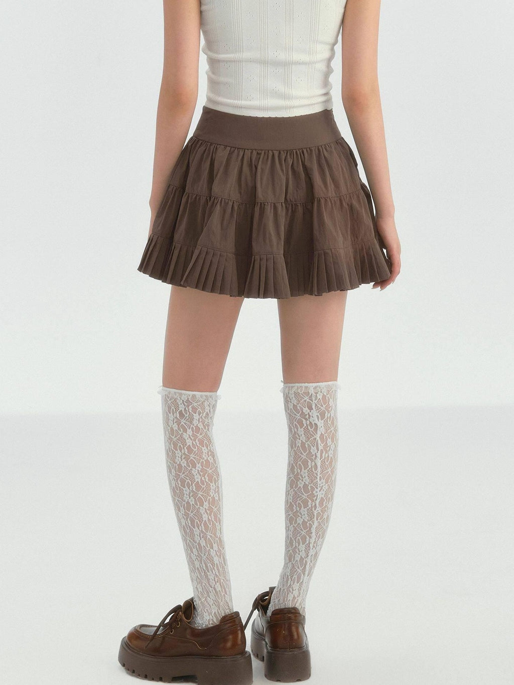 SOMESOWE Lined Pockets A Line Mid Waist Ol Commuter Casual Women Polyester Mini Skirts