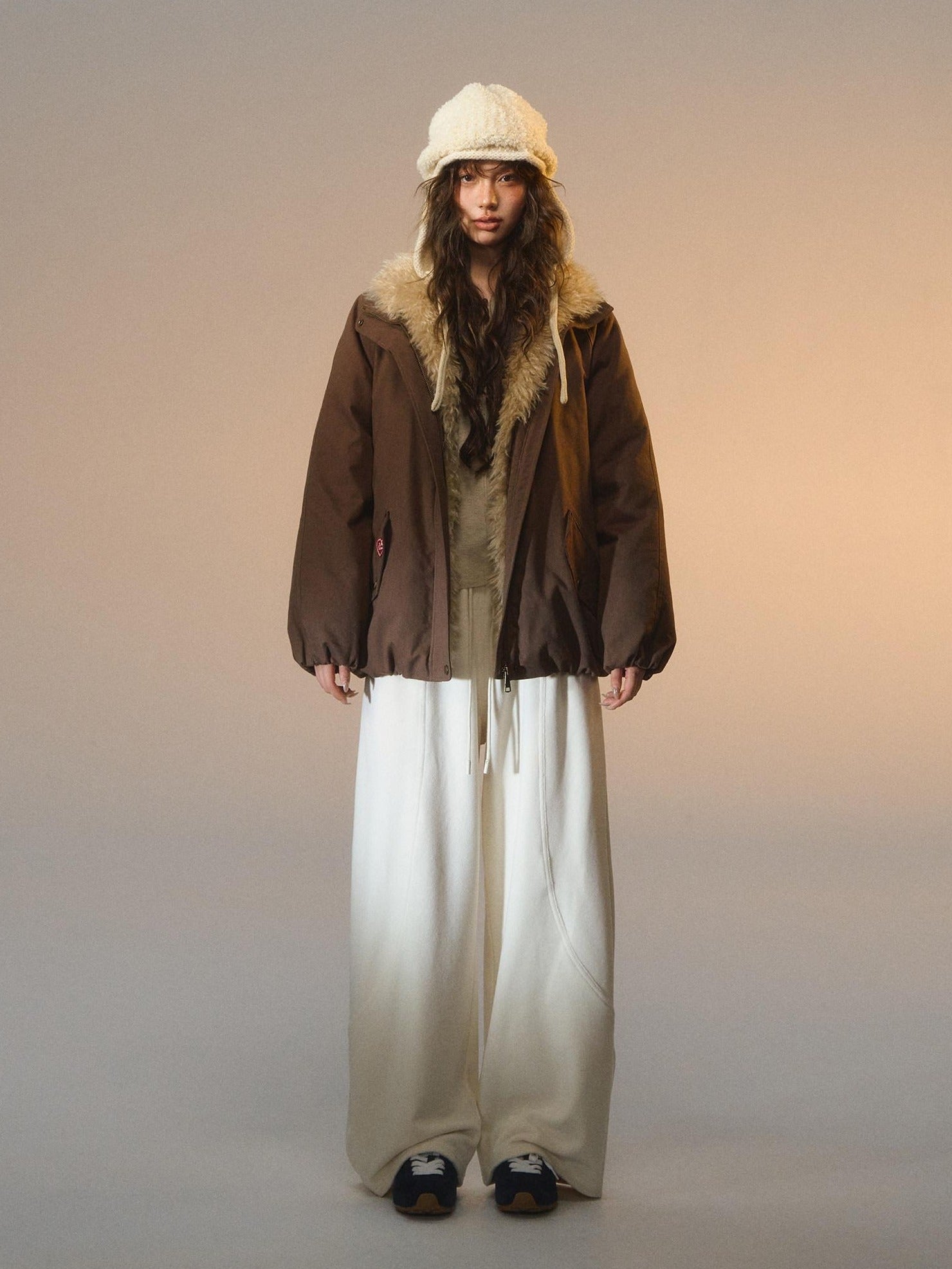 SOMESOWE Cozy Pocket Plaid Loose Fit Button Fly Natural Waist Women Casual Sweatpants
