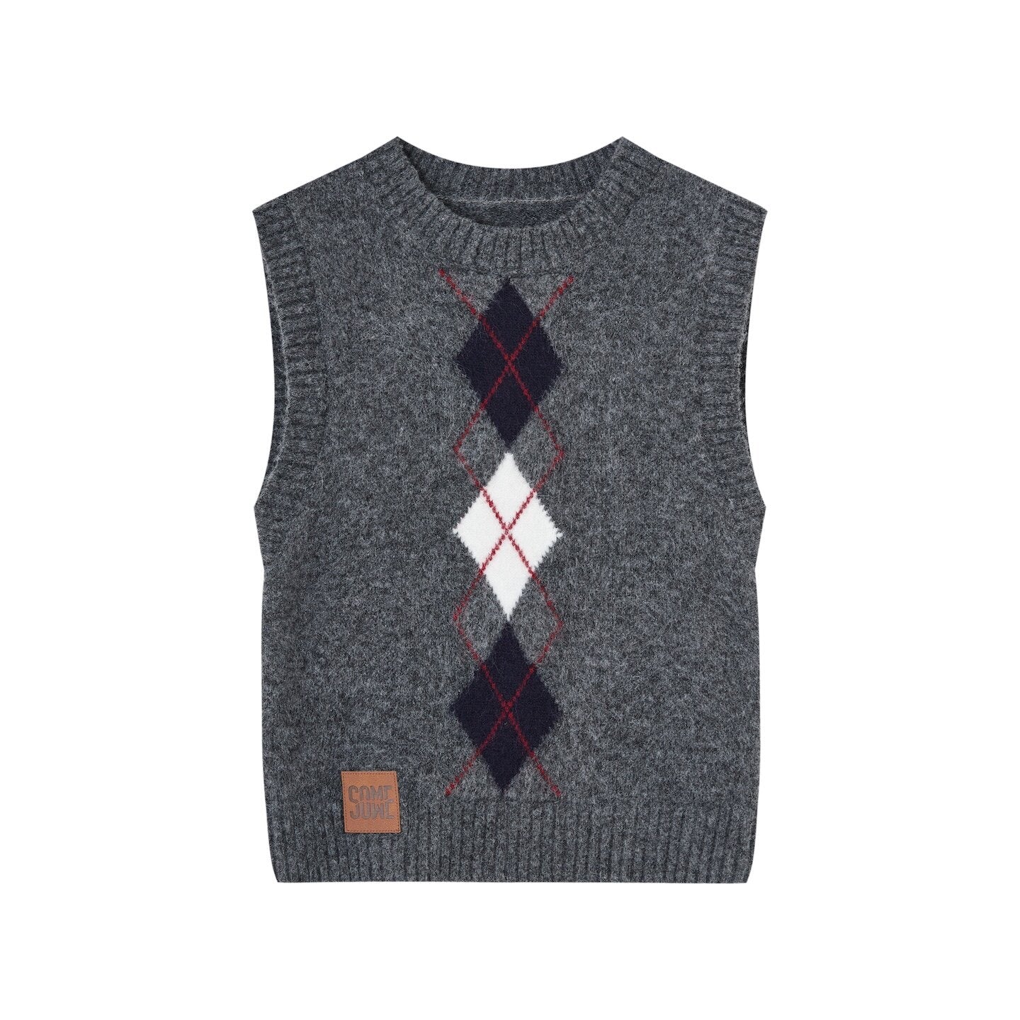 SOMESOWE_Embroidered_Plaid_Slim_Fit_Long_Sleeve_Crew_Neck_Women_Casual_Top_&_Skirt_Sets_MISSTT