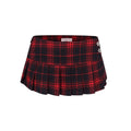DeleteEx_Stretch_Plaid_High_Waist_A_Line_Casual_Schoolgirl_Women_Mini_Skirts_MISSTT