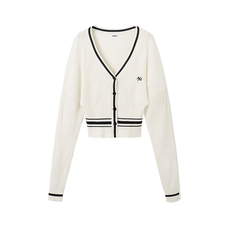 NAWSNOTAWEAR_Lyocell_Blend_Soft_Durable_Contrast_Stripe_V-neck_Casual_Women_Cardigans_MISSTT