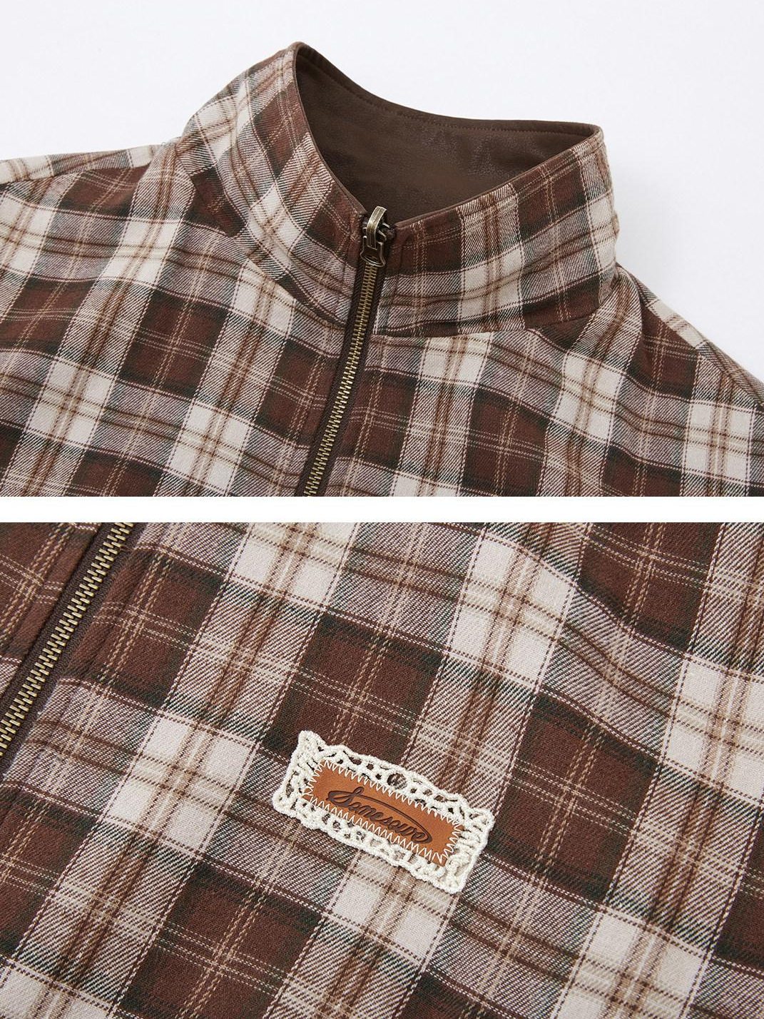 SOMESOWE Versatile Casual Regular Fit Brown Youth S M L Outerwear Jackets