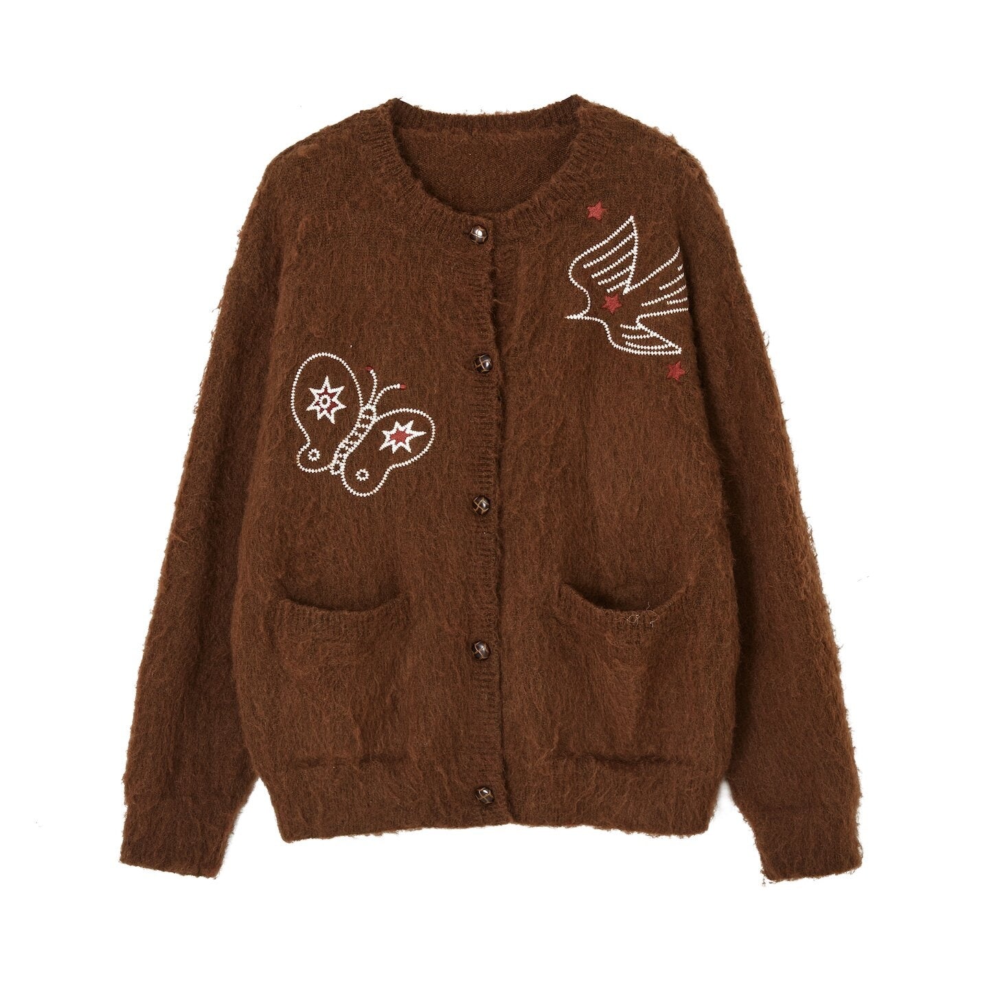 SOMESOWE_Minimal_Office_Butterfly_Button_V-neck_Women_Knit_Long_Sleeve_Cardigans_MISSTT