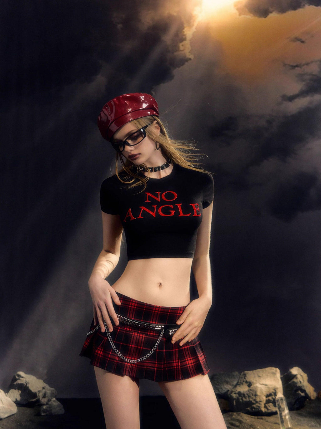 DeleteEx Stretch Plaid High Waist A Line Casual Schoolgirl Women Mini Skirts