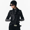 ALINNVSTUDIO_Sleek_Pu_Slim_Fit_Cropped_Short_Sleeve_Stand_Collar_Women_Leather_Jackets_MISSTT