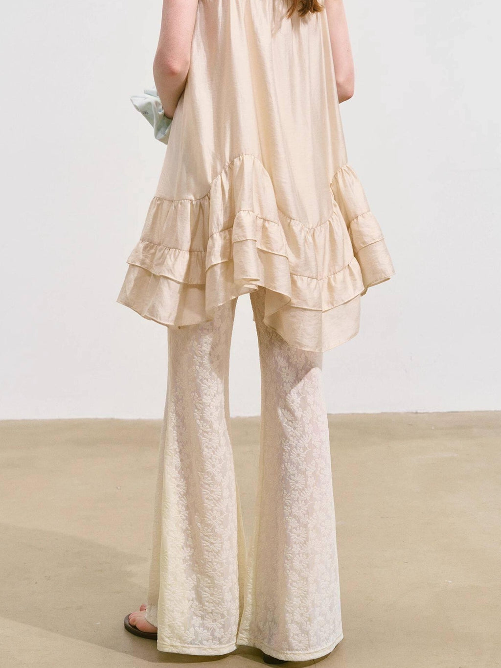 SOMESOWE Lightweight Two Piece Sleeveless Casual Fit Women Beige White Camisoles