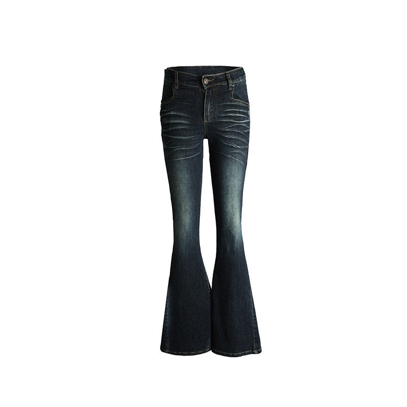 DeleteEx_Washed_Low_Rise_Classic_Fit_Women_Dark_Blue_Non_Stretch_Flared_Jeans_MISSTT