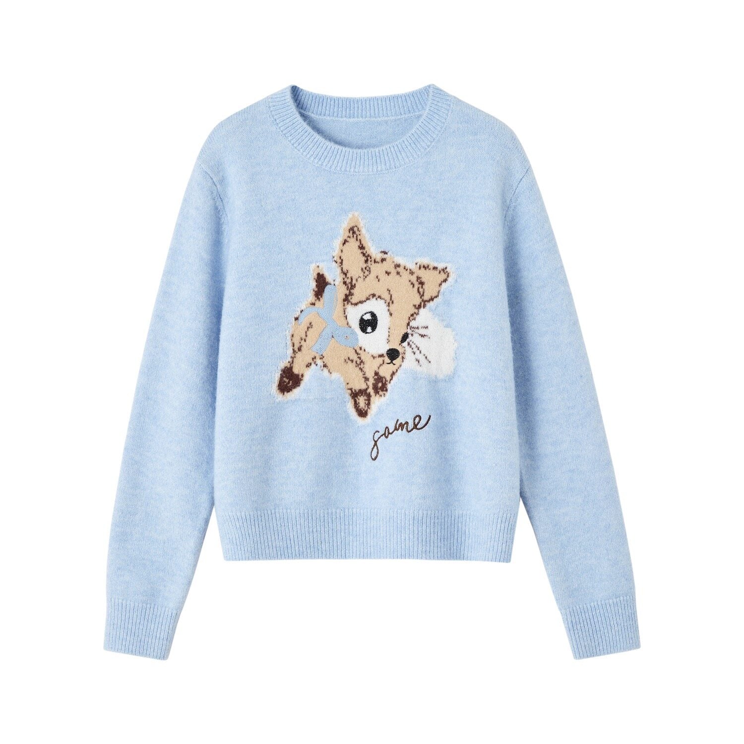 SOMESOWE_Animal_Colorblock_Casual_Regular_Fit_Women_Daily_Knit_Pullover_Sweaters_MISSTT