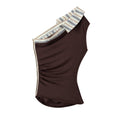 DeleteEx_Soft_Stretch_Brown_Slim_Fit_Casual_Layering_Essential_Women_Sizes_S_M_Tank_Tops_MISSTT