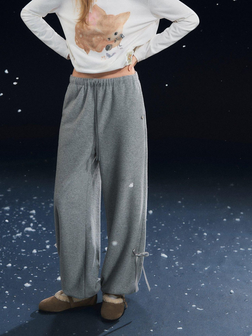 SOMESOWE Original Relaxed Tapered Jogger Drawstring Pockets Natural Waist Sweatpants