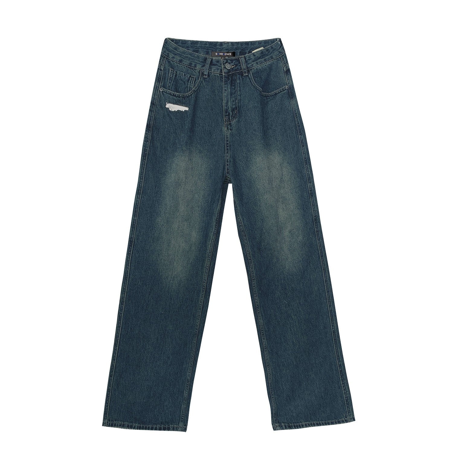 SOMESOWE_Cotton_Slight_Stretch_Unisex_Loose_Natural_Waist_Washed_Blue_Wide_Leg_Jeans_MISSTT
