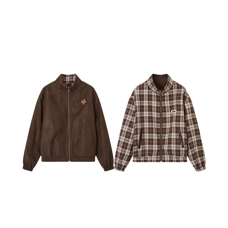 SOMESOWE_Versatile_Casual_Regular_Fit_Brown_Youth_S_M_L_Outerwear_Jackets_MISSTT