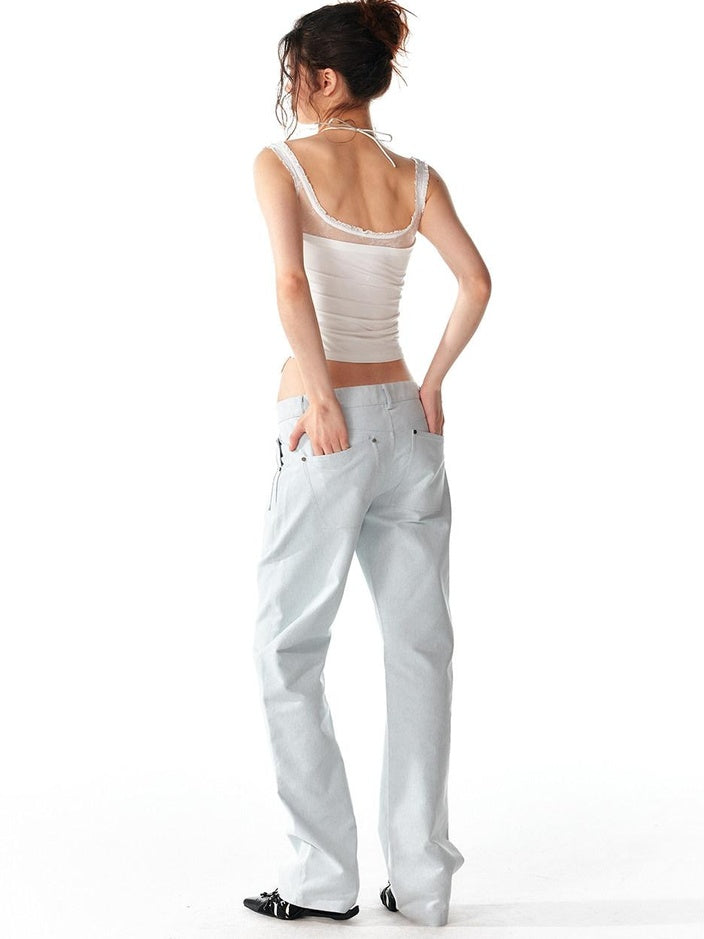 ALINNVSTUDIO Ultra Soft Modal Stretch Lace Trim Slim Fit Short Pullover Women Camisoles