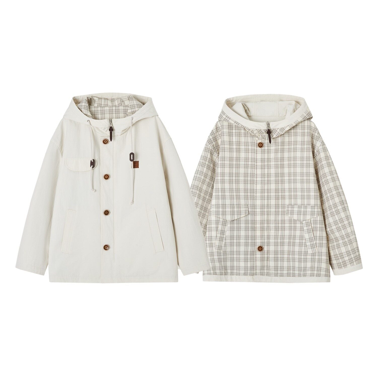 SOMESOWE_Versatile_Hooded_Mid_Length_Loose_Fit_Women_Plaid_Polyester_Jackets_MISSTT