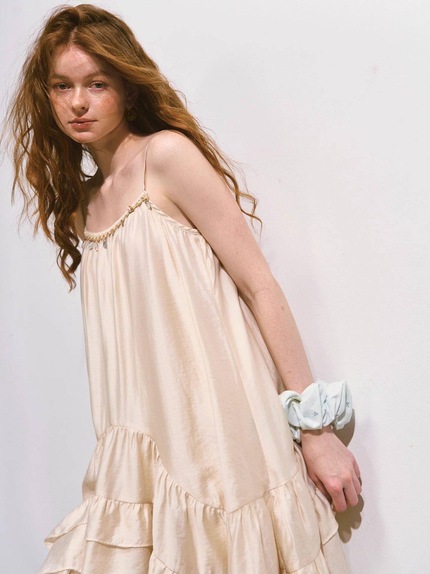 SOMESOWE Lightweight Two Piece Sleeveless Casual Fit Women Beige White Camisoles