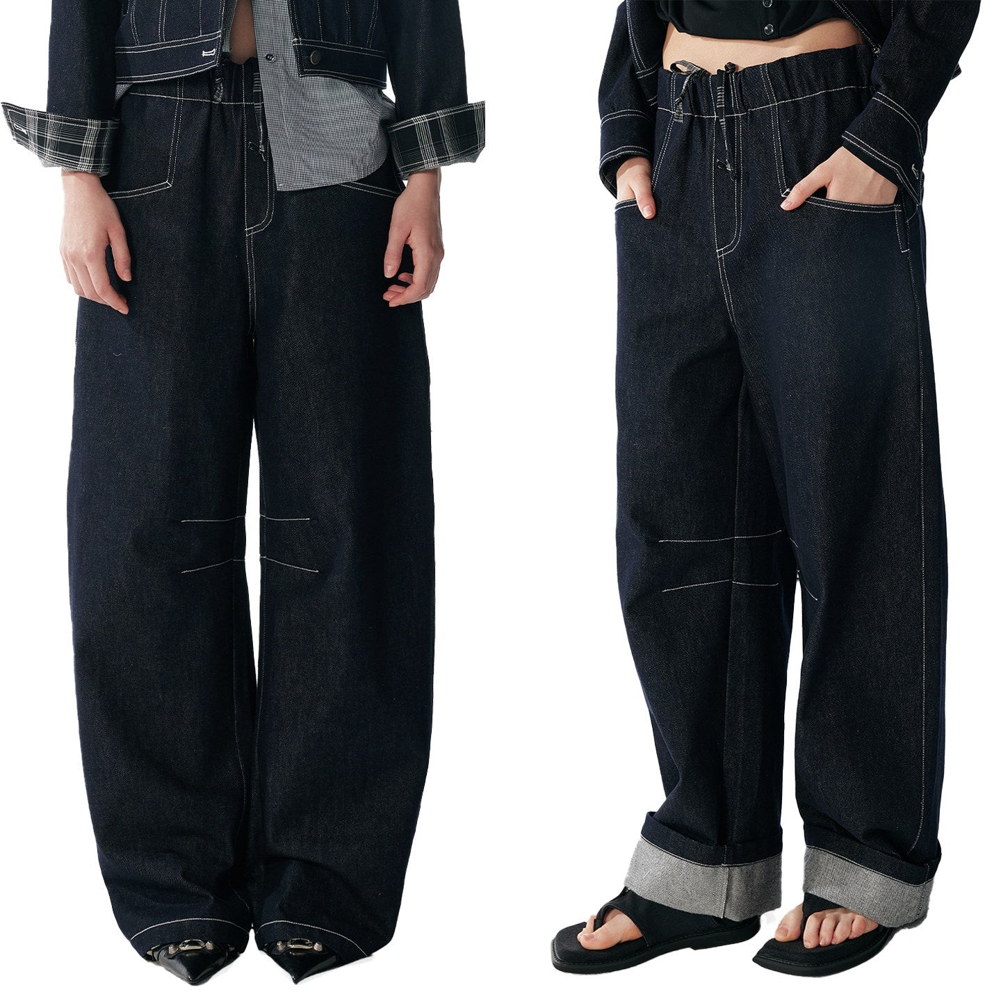 ALINNVSTUDIO_Relaxed_Fit_Cotton_Natural_Waist_Topstitch_Deep_Indigo_Women_Wide_Leg_Jeans_MISSTT