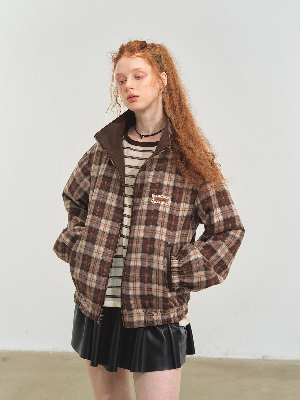 SOMESOWE Versatile Casual Regular Fit Brown Youth S M L Outerwear Jackets
