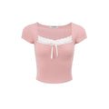 DeleteEx_Soft_Stretch_Slim_Fit_Ribbed_Pink_White_Gray_Womens_Casual_Basic_Crop_Tops_MISSTT
