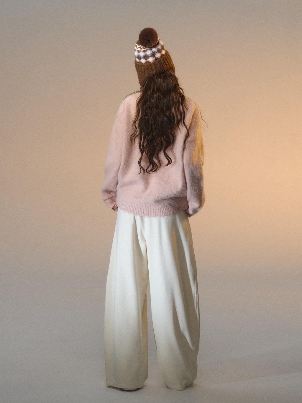 SOMESOWE Casual Two Piece Look Contrast Trim Tie Front Cardigan Women Sweaters