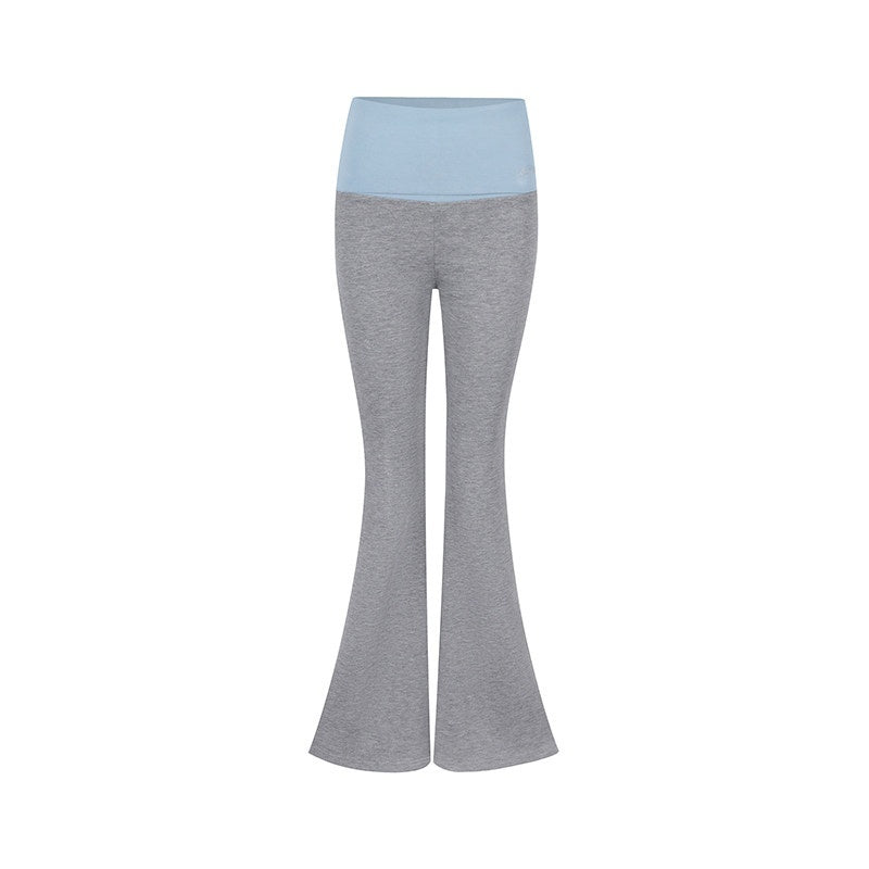 DeleteEx_Stretchy_Low_Rise_Flared_Girls_Khaki_Black_Gray_Poly_Blend_Leggings_MISSTT