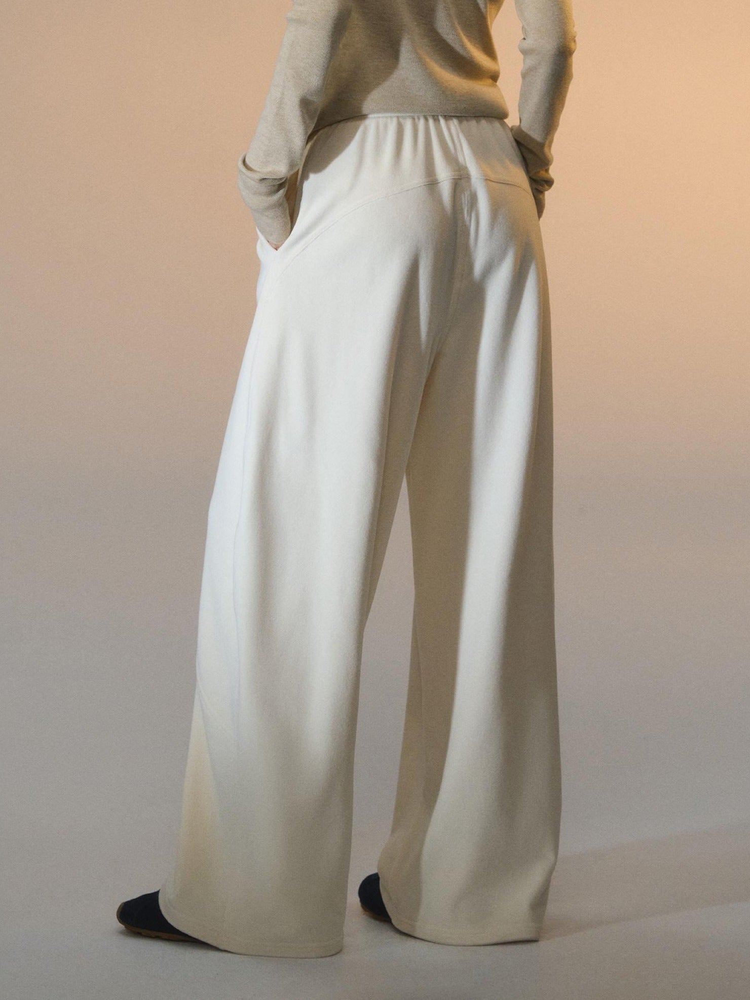 SOMESOWE Cozy Pocket Plaid Loose Fit Button Fly Natural Waist Women Casual Sweatpants