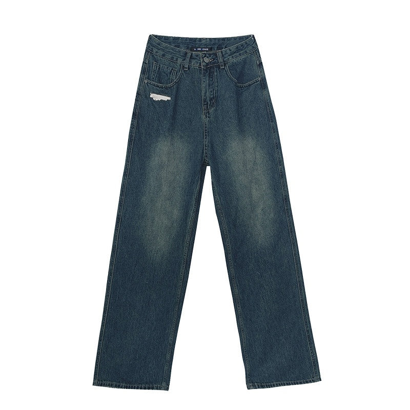 SOMESOWE_Cotton_Slight_Stretch_Unisex_Loose_Natural_Waist_Washed_Blue_Wide_Leg_Jeans_MISSTT