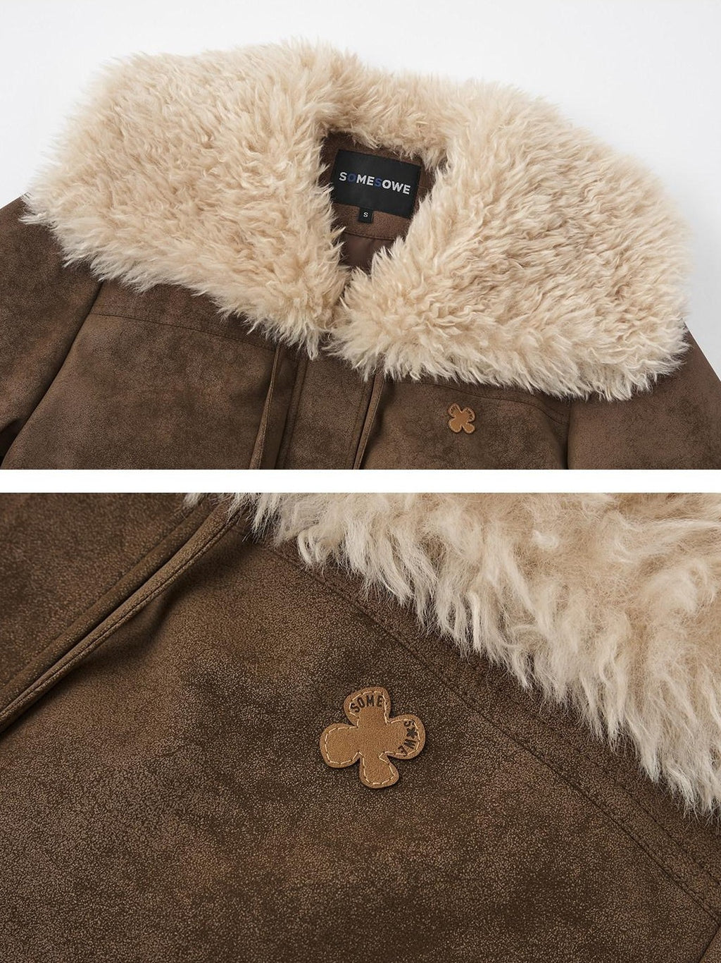 SOMESOWE Ultra Warm 90% Duck Down Regular Fit Zipper Women Brown Down Jackets