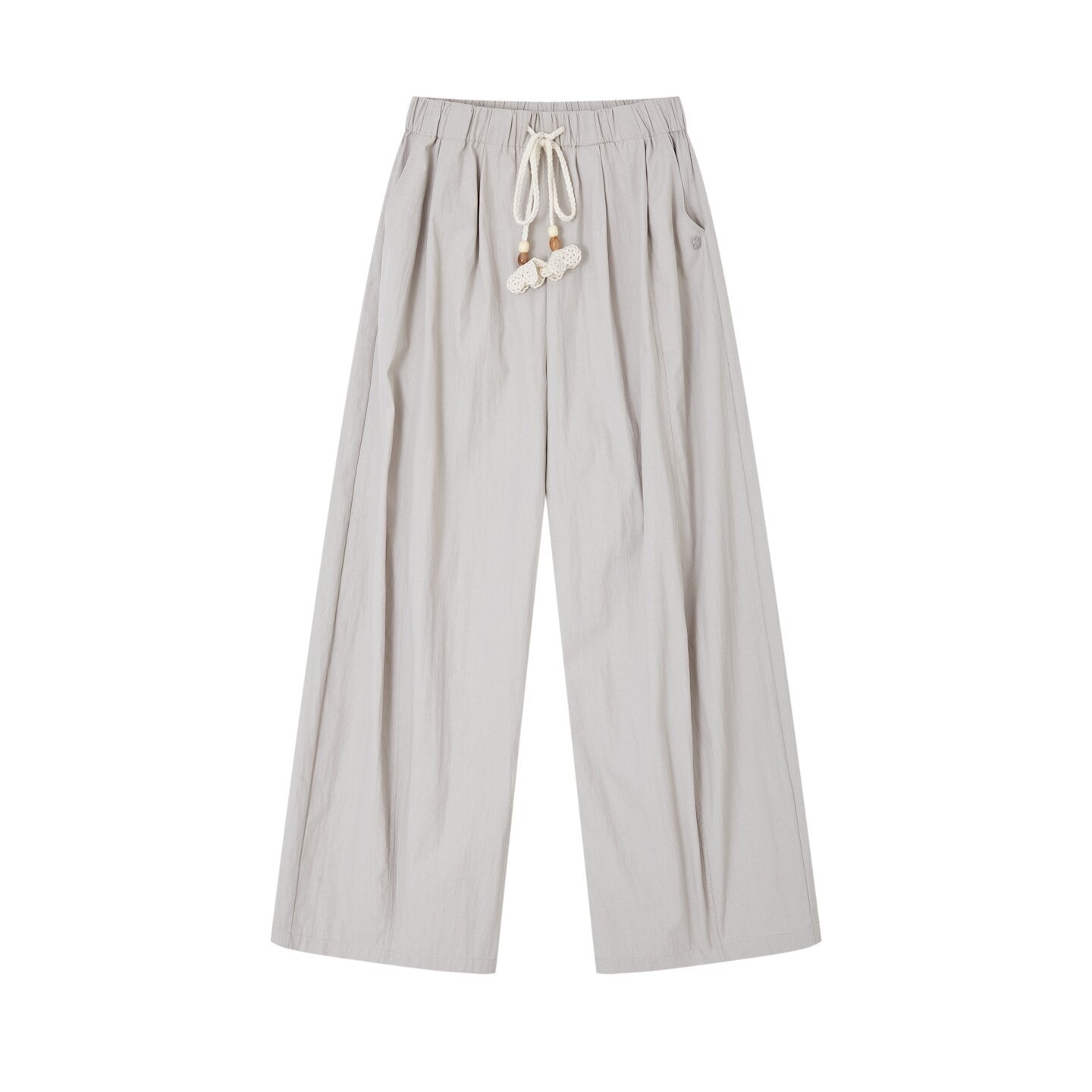 SOMESOWE_Original_Plaid_Pocket_Button_Natural_Waist_Cotton_Blend_Women_Wide_Leg_Pants_MISSTT