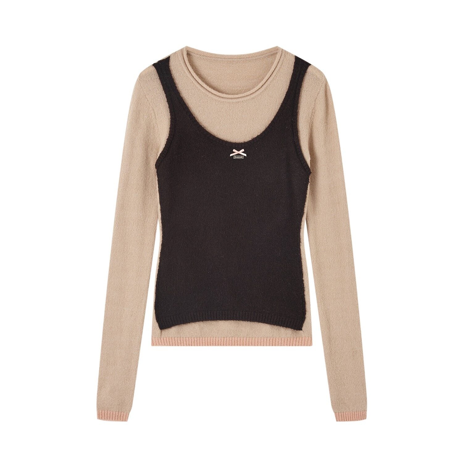SOMESOWE_Layered_Colorblock_Round_Neck_Casual_Tie_Front_Womens_Knit_Sweaters_MISSTT